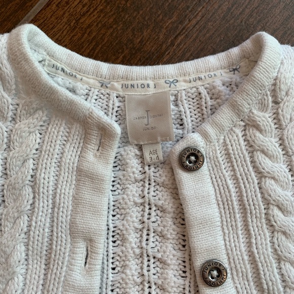 Jasper Conran 100% Cotton White Cardigan 3-4 - Picture 5 of 6